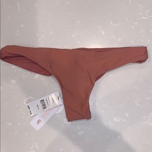 PILYQ Lotus Ruched Teeny Bikini Bottoms - Size M